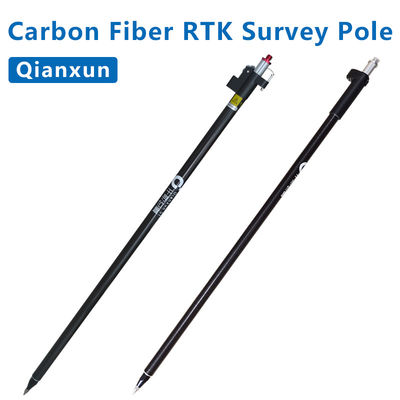 شراء القطب الممتد لألياف الكربون لـ GPS RTK GNSS قطب روفر تلسكوبي QIANXUN قطب مسح GPS التصنيع عبر الإنترنت