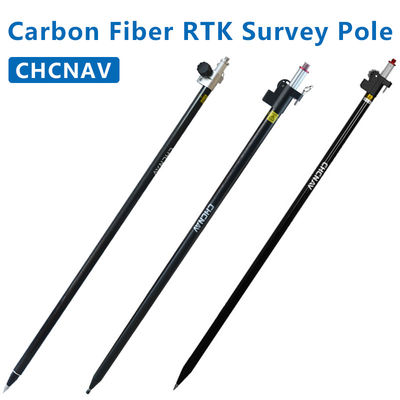 شراء القطب الممتد من ألياف الكربون لـ GPS RTK GNSS قطب روفر تلسكوبي CHC قطب مسح GPS التصنيع عبر الإنترنت