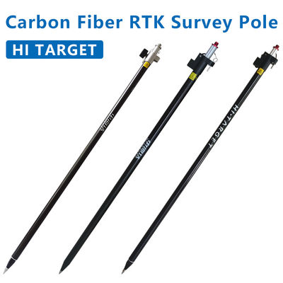 شراء القطب الممتد لألياف الكربون لـ GPS RTK GNSS قطب روفر تلسكوبي HiTarget قطب مسح GPS التصنيع عبر الإنترنت
