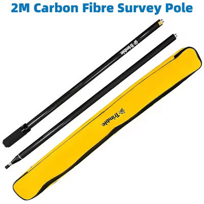 شراء أعمدة مسح ألياف الكربون الجديدة GPS RTK 2M مسح GPS قسمين مع موشور Trimble Universal GPS Pole Centering Roc التصنيع عبر الإنترنت