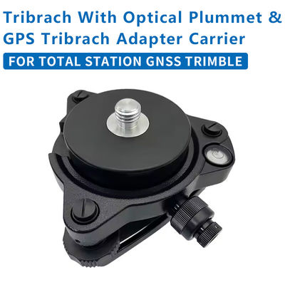 Tribrach الأسود مع المحول الثابت البصري Plummet مع 5/8X11 خيط لمحطة GNSS الكلية TRIMBLE مجموعة كاملة