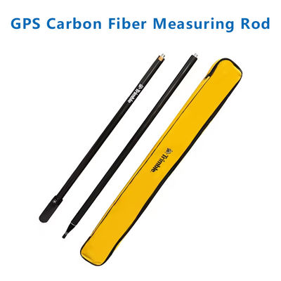 GPS RTK اسفنج 2M ألياف الكربون GPS قطب جيوديسي مع 2 أقسام مع شعار عالمية GPS قطب مركزية عصا