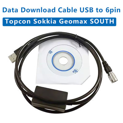 2025 تحميل بيانات جديدة كابل USB إلى هيروسي موصل 6pin موصل لنظام التشغيل ويندوز 7/8/10/XP لـ Topcon Sokkia Gowin South