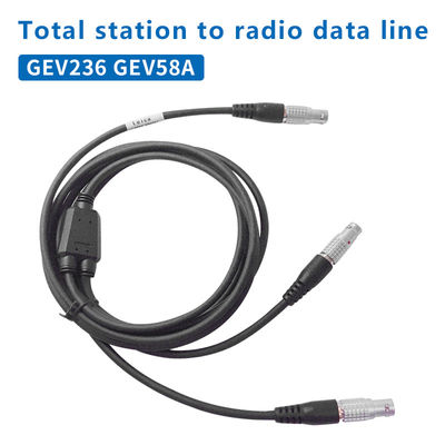 كابل طاقة البيانات على شكل Y 8-PIN لـ GEV236 GEV58A اتصال لاسلكي لاسلكي إلى المحطة الكلية والبطارية الخارجية
