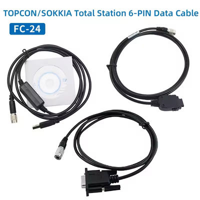 كابل بيانات FC-24USB لـ TOPCON SOKKIA المحطات الإجمالية ES/OS/PS إلى الكمبيوتر الشخصي (Win8/10) 6 دبوس